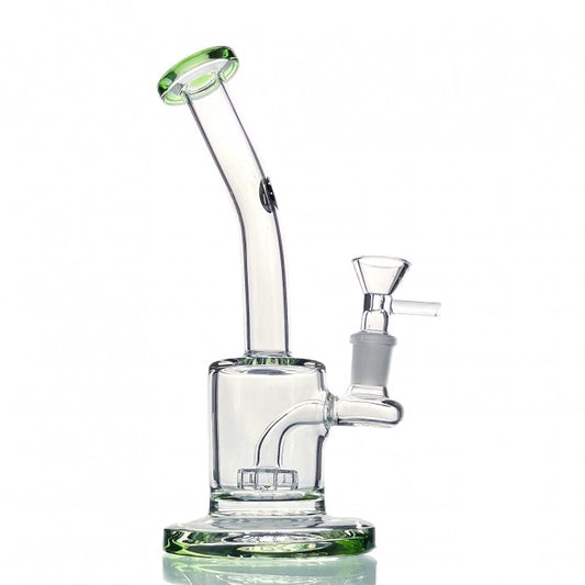 Stone Age Green Percolator Glass Bong 21cm