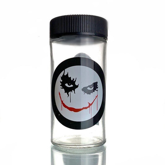 Ghost Face Screw On Top Lid Glass Jar 220mL - Bong Empire