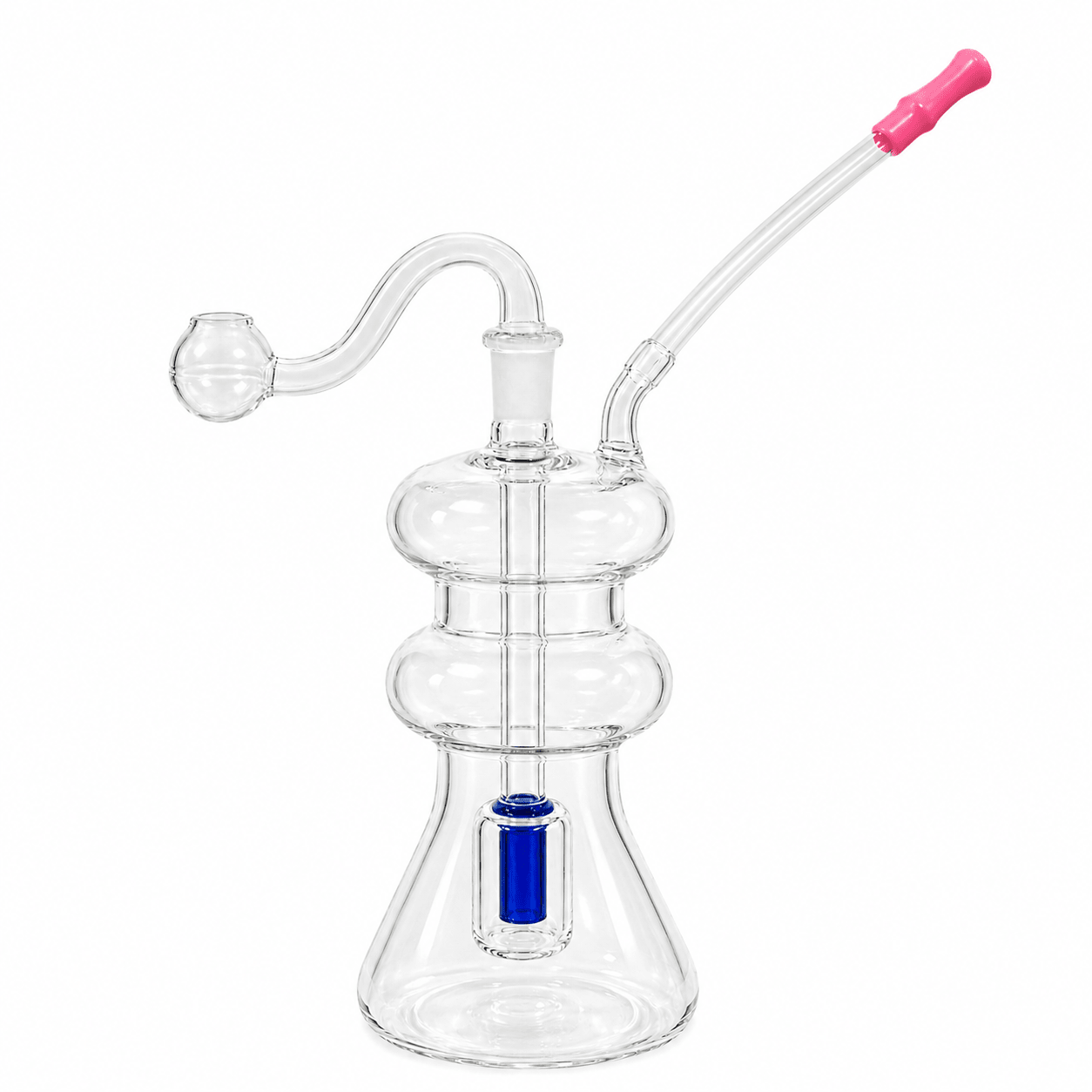 Glass Filter Bubbler Water Pipe 12cm - Oz Sweet Puff
