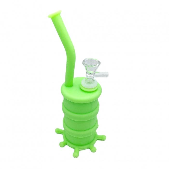 Glow - in - the - Dark Silicone Bong 22cm - Bong Empire