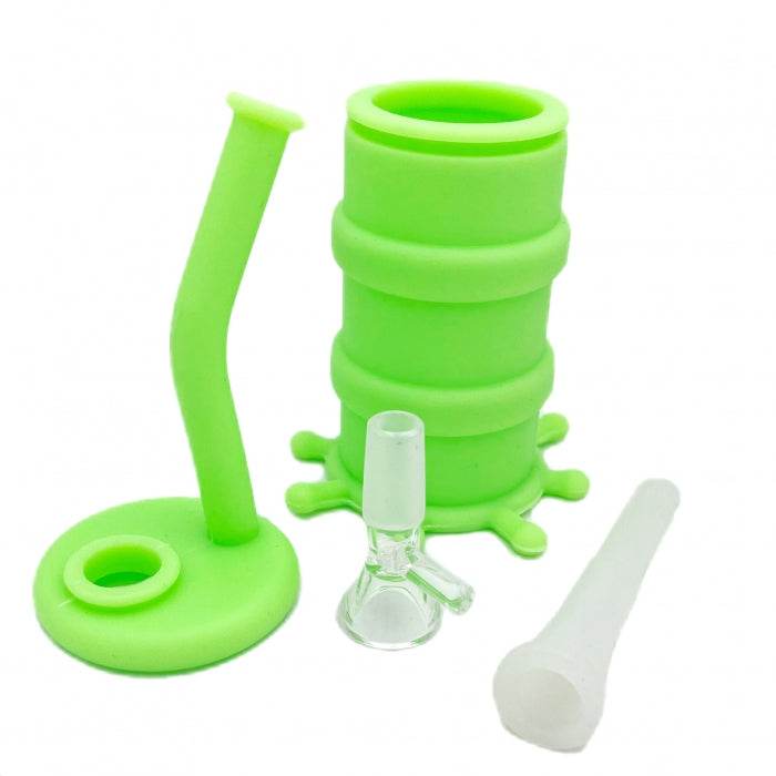 Glow - in - the - Dark Silicone Bong 22cm - Bong Empire