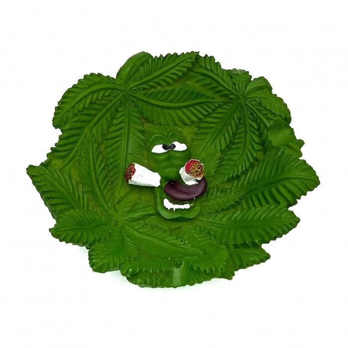 Green Patterned Fancy Ashtray - Bong Empire