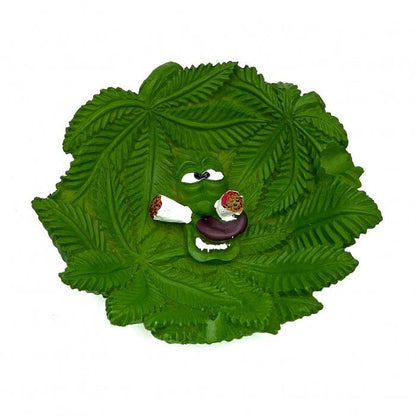 Green Patterned Fancy Ashtray - Bong Empire