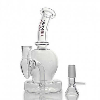 HBKing Clear Glass Bong 17cm - Bong Empire