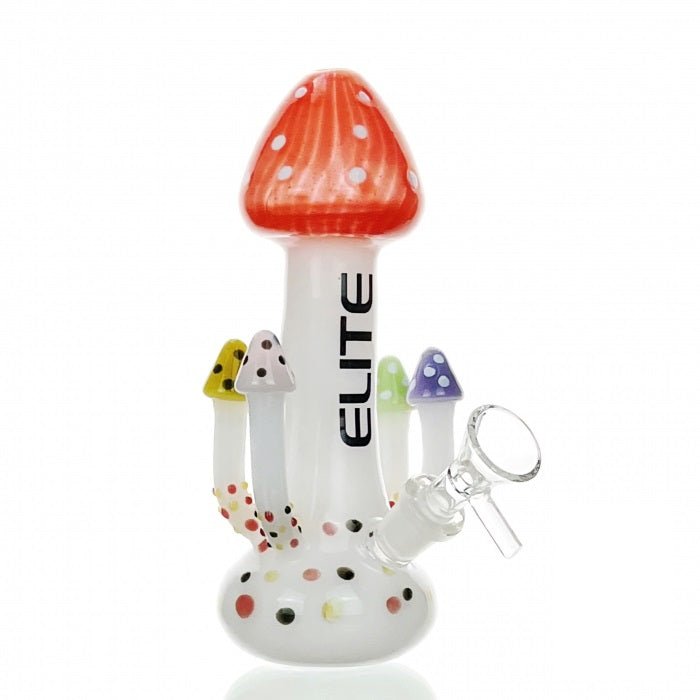 HBKing Elite Mushroom Glass Bong 14cm - Bong Empire