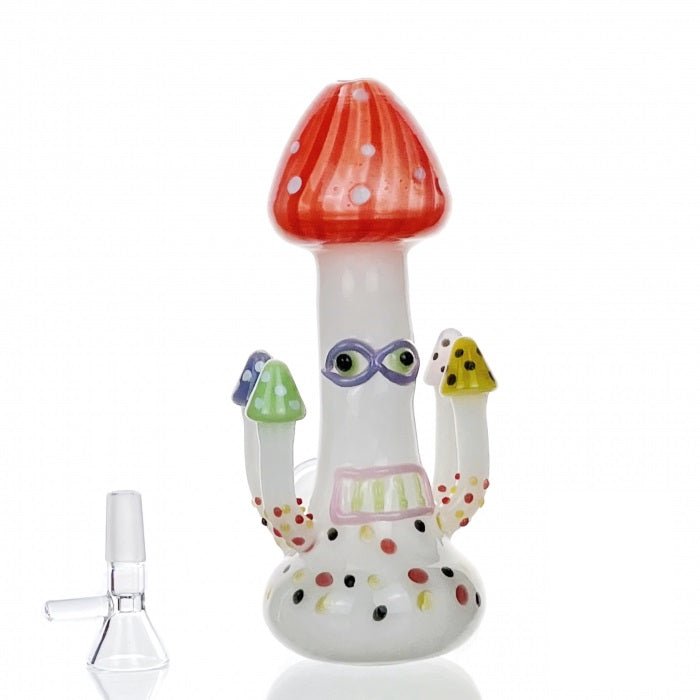 HBKing Elite Mushroom Glass Bong 14cm - Bong Empire