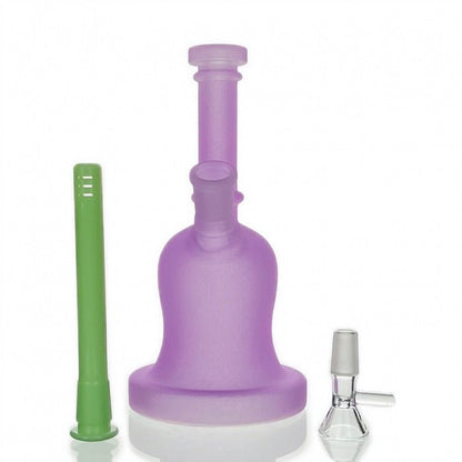 HBKing Frosted Luminous Bell Glass Bong 21cm - Bong Empire