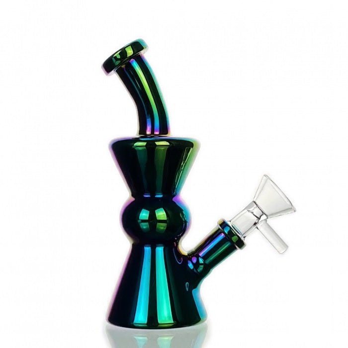 HBking Funnel Timer Glass Bong 15cm - Bong Empire