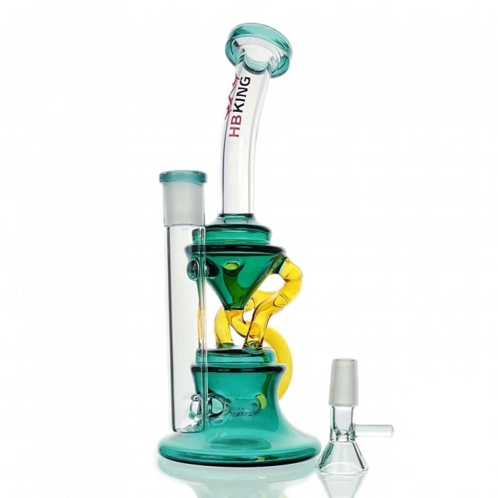 HBKing Inline Percolator Glass Bong 22cm - Bong Empire