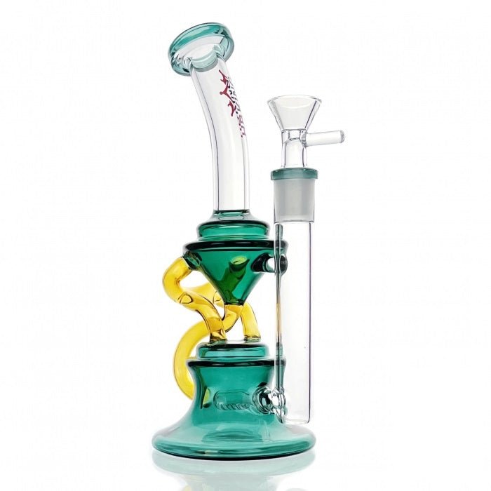 HBKing Inline Percolator Glass Bong 22cm - Bong Empire