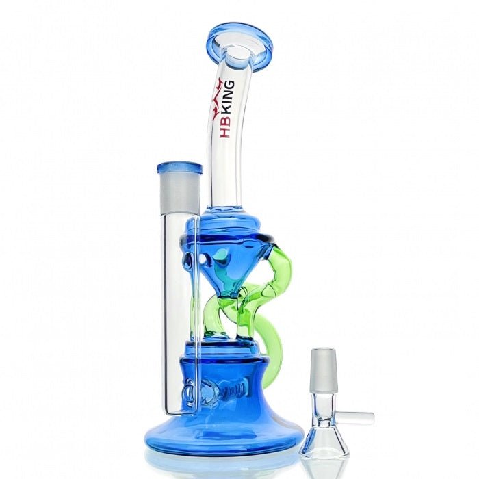 HBKing Inline Percolator Glass Bong 22cm - Bong Empire