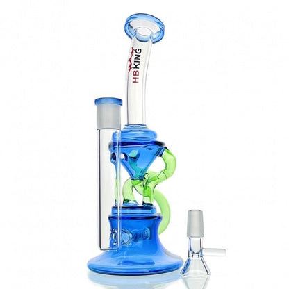 HBKing Inline Percolator Glass Bong 22cm - Bong Empire