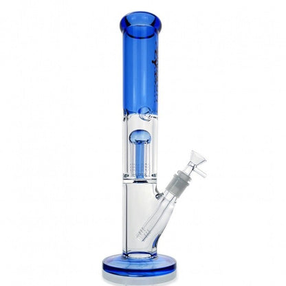 HBKing Six Arm Percolator Straight Tube Glass Bong 36cm - Bong Empire