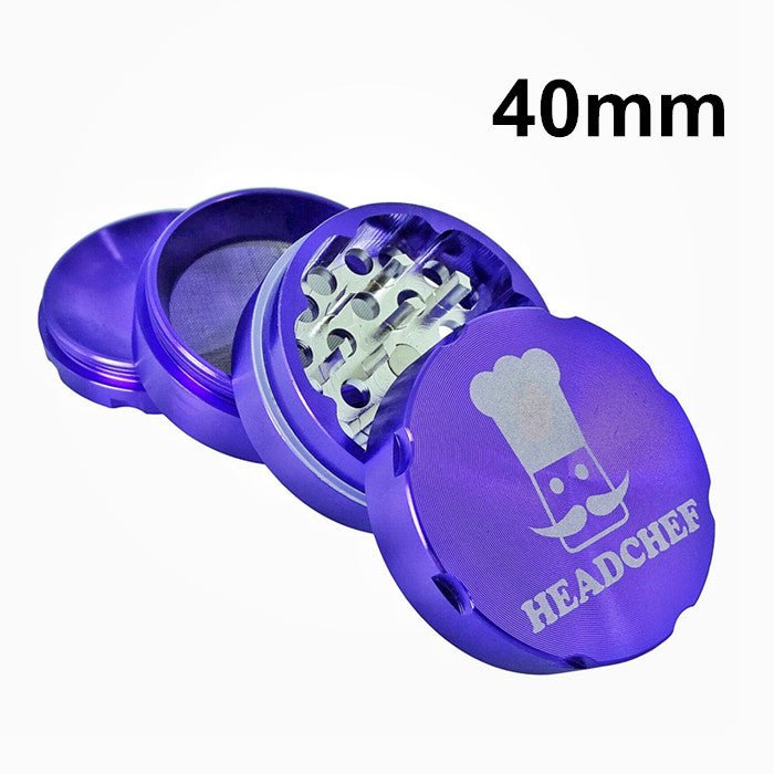 Headchef Herb Grinder 4 Pieces 40mm - Bong Empire