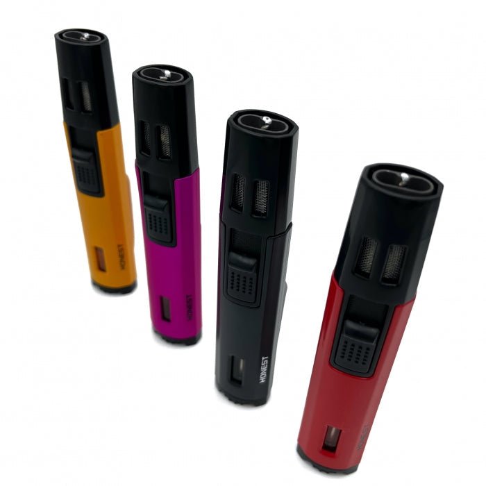 Honest Angled Windproof Double Jet Flame Lighter - Bong Empire