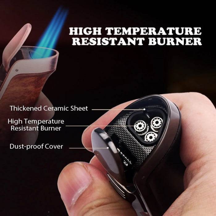 Honest Refillable Triple Jet Torch Lighter