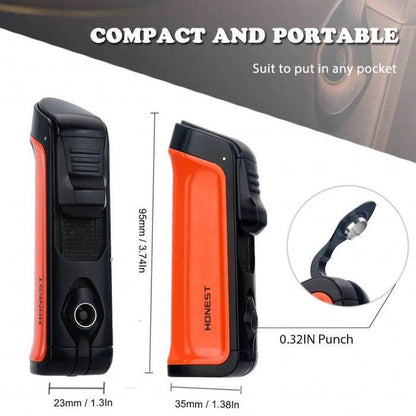 Honest Refillable Triple Jet Torch Lighter - Bong Empire