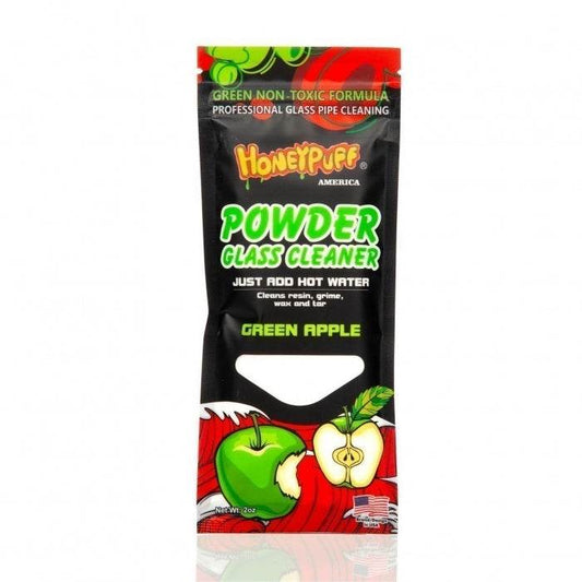 Honeypuff Powdered Glass Cleaner Green Apple - 57g - Bong Empire