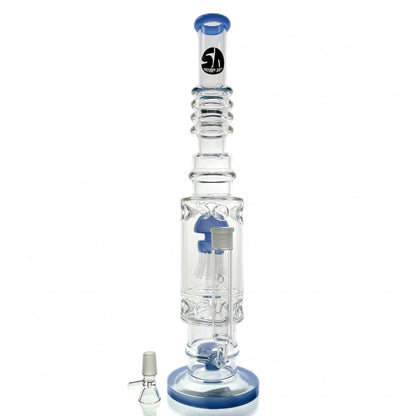 Stone Age Blue Percolator Glass Bong 50cm