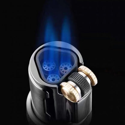 Jobon Butane Triple Flame Flint Jet Lighter - Bong Empire