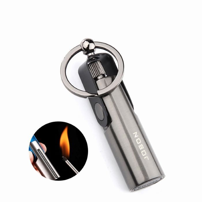 Jobon Matchlike Metal Portable Lighter With Key Ring - Bong Empire