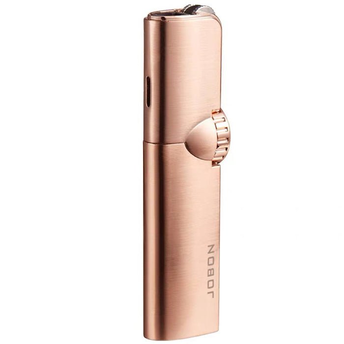 JOBON Rose Gold Flint Lit Slim Jet Lighter - Bong Empire