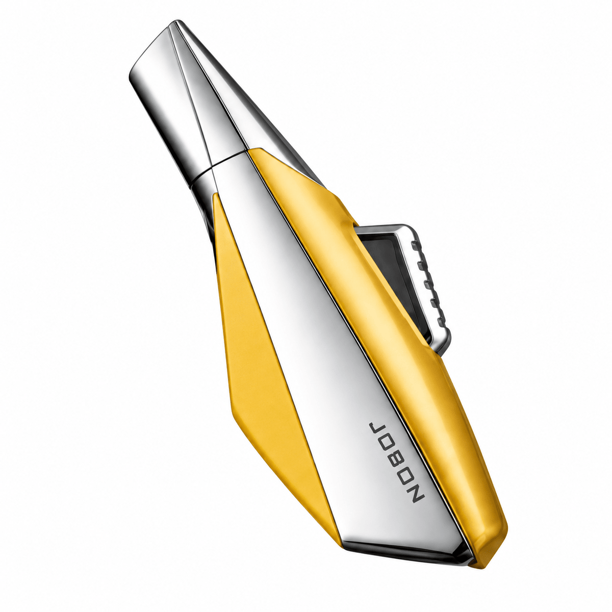 Jobon Superior Jet Lighter 13cm Yellow & Silver