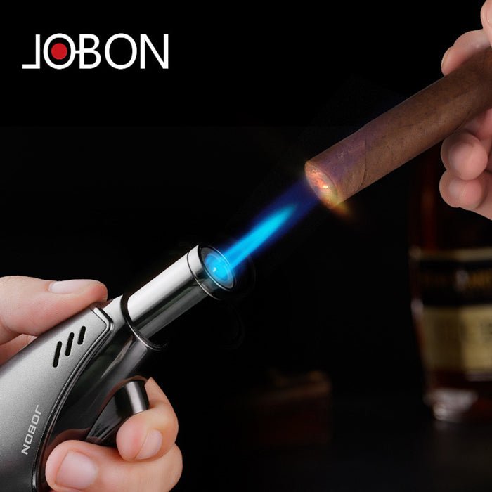 Jobon Vertical Egg Shape Jet Flame Lighter - Bong Empire