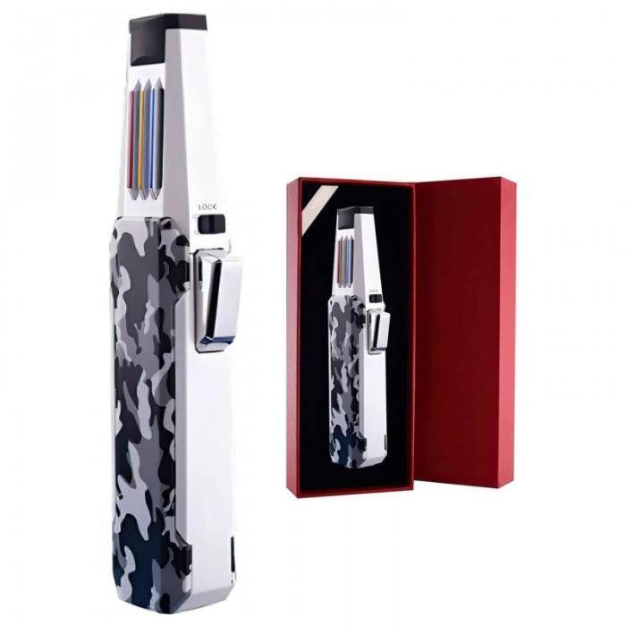 Jobon Zinc Alloy Adjustable Sharp Jet Flame Lighter 17cm - Bong Empire