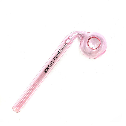 Pink Sweet Puff Glass Pipe 14cm 2 Pack