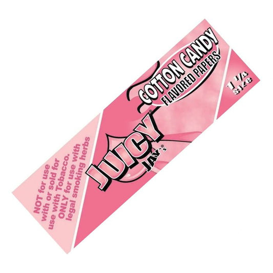 Juicy Jays 1.25 Cotton Candy Flavour Rolling Papers - Bong Empire