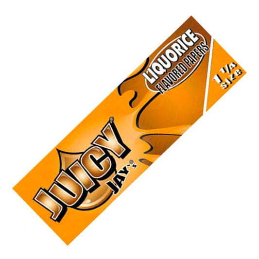 Juicy Jays 1.25 Liquorice Flavour Rolling Papers - Bong Empire