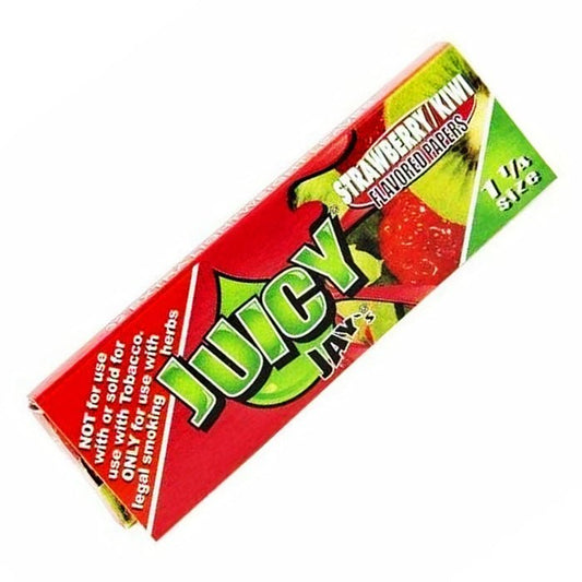 Juicy Jays 1.25 Strawberry Kiwi Flavour Rolling Papers - Bong Empire