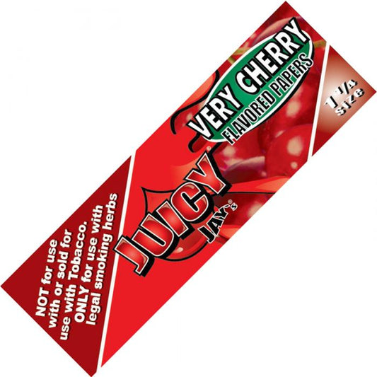 Juicy Jays 1.25 Very Cherry Flavour Rolling Papers - Bong Empire