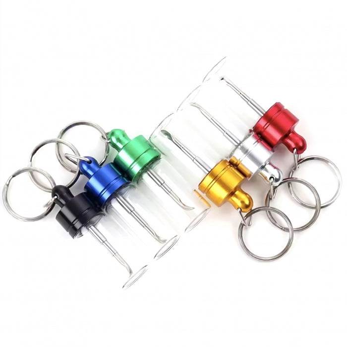 Keyring Pill Jar with Extendable Spoon - Bong Empire