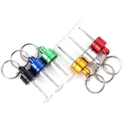 Keyring Pill Jar with Extendable Spoon - Bong Empire