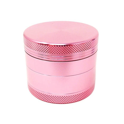 Light Pink 4 Layer Aluminum Alloy Herb Grinder 40mm - Bong Empire