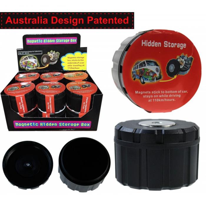 Magnetic Hidden Secret Storage Round Box Diversion Safe - Bong Empire