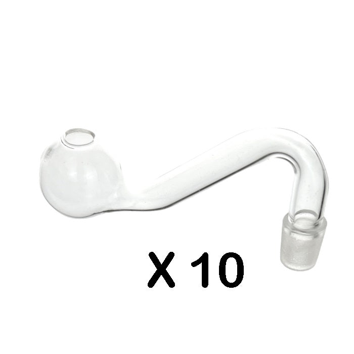 Mini Bubbler Top Glass Pipe 7cm 10 Pack - Bong Empire