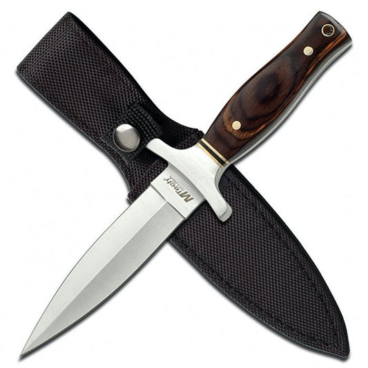 MTech Fix Blade Brown Pakkawood Handle Knife 23cm - Bong Empire