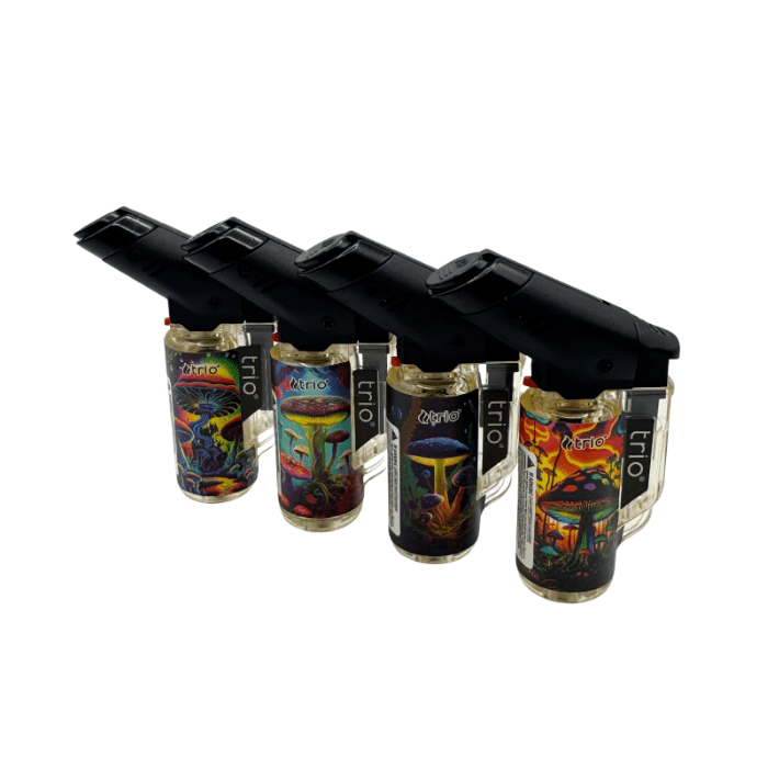Mushroom Jet Lighter - Refillable Windproof Torch Flame - Bong Empire