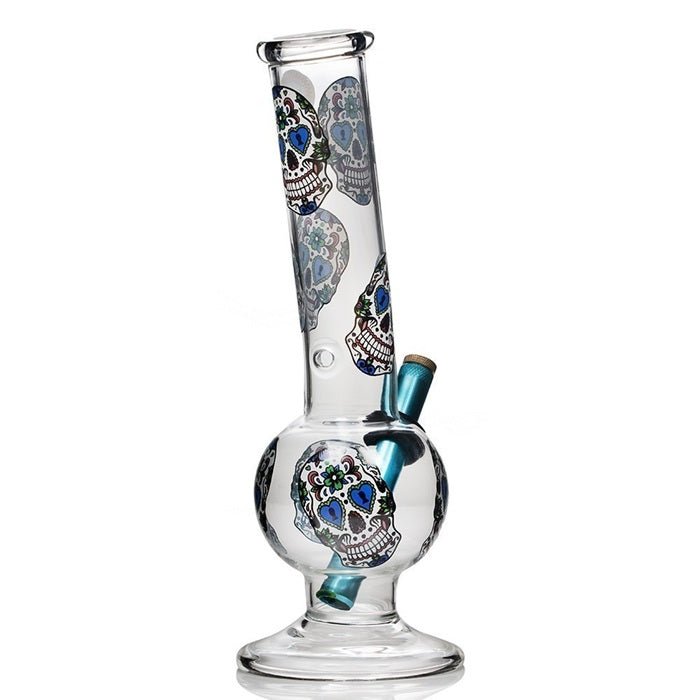 MWP Candy Skull Glass Bong 28cm - Bong Empire