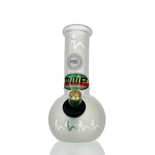 MWP Frosted Bubble Glass Bong 15cm - Bong Empire