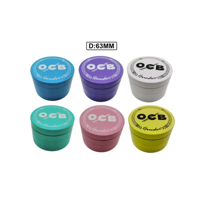 63mm Pastel Coloured 4 Piece Grinder OCB