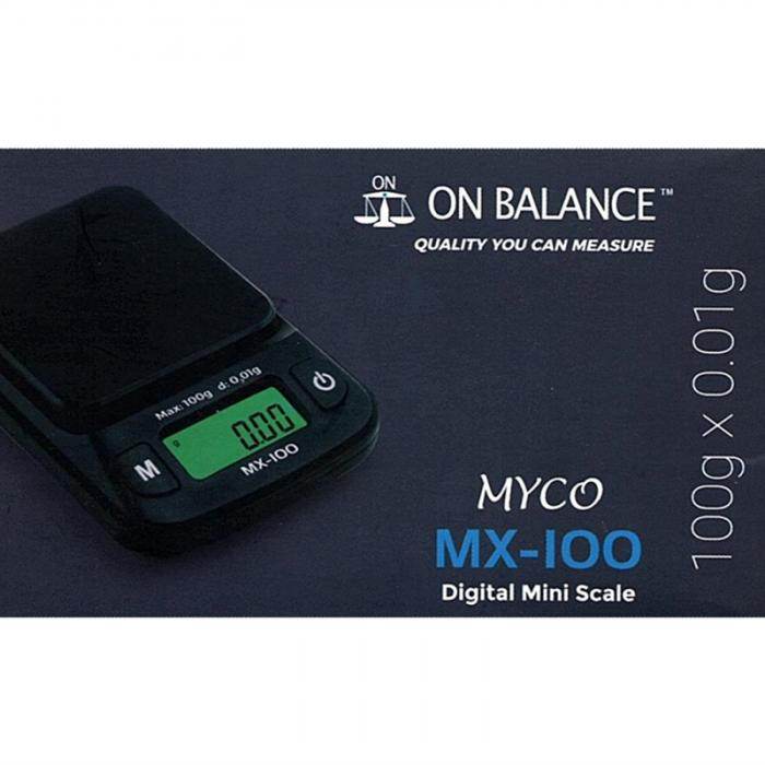 On Balance Myco Digital Scales MX100 0.01g - 100g - Bong Empire