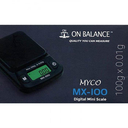 On Balance Myco Digital Scales MX100 0.01g - 100g - Bong Empire