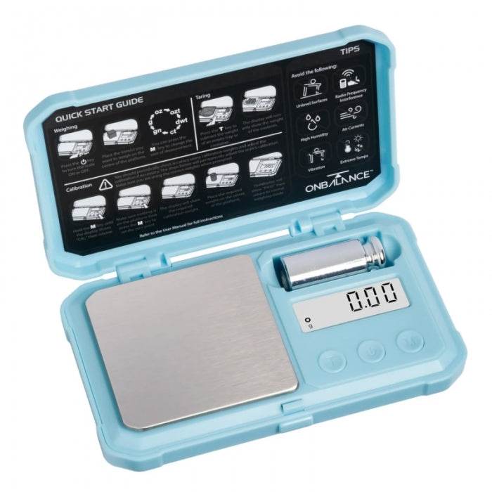 On Balance Predator Pocket Scale 0.01g Accuracy 100g Capacity Blue - Bong Empire