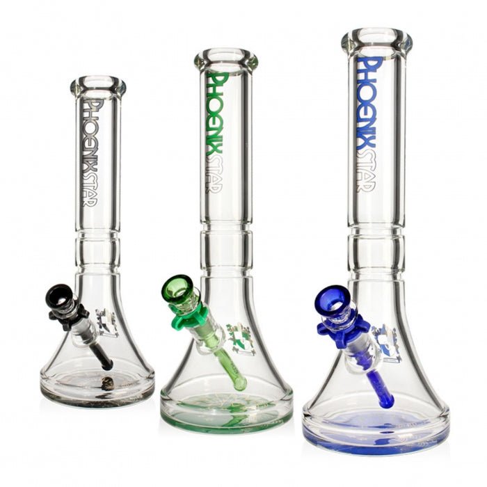 Phoenix Star 9mm Extra Thick Beaker Glass Bong 36cm - Bong Empire