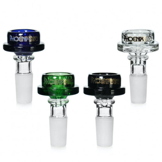 Phoenix Star Flat Round Glass Cone 14mm - Bong Empire