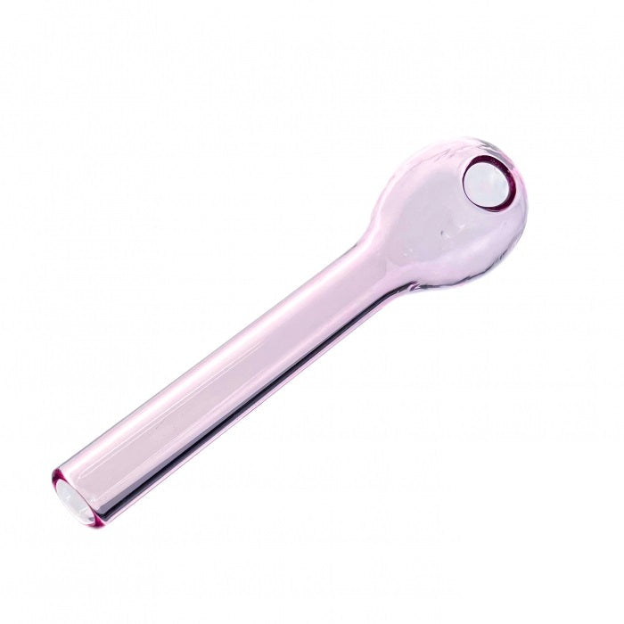 Pink Straight Glass Pipe 11cm